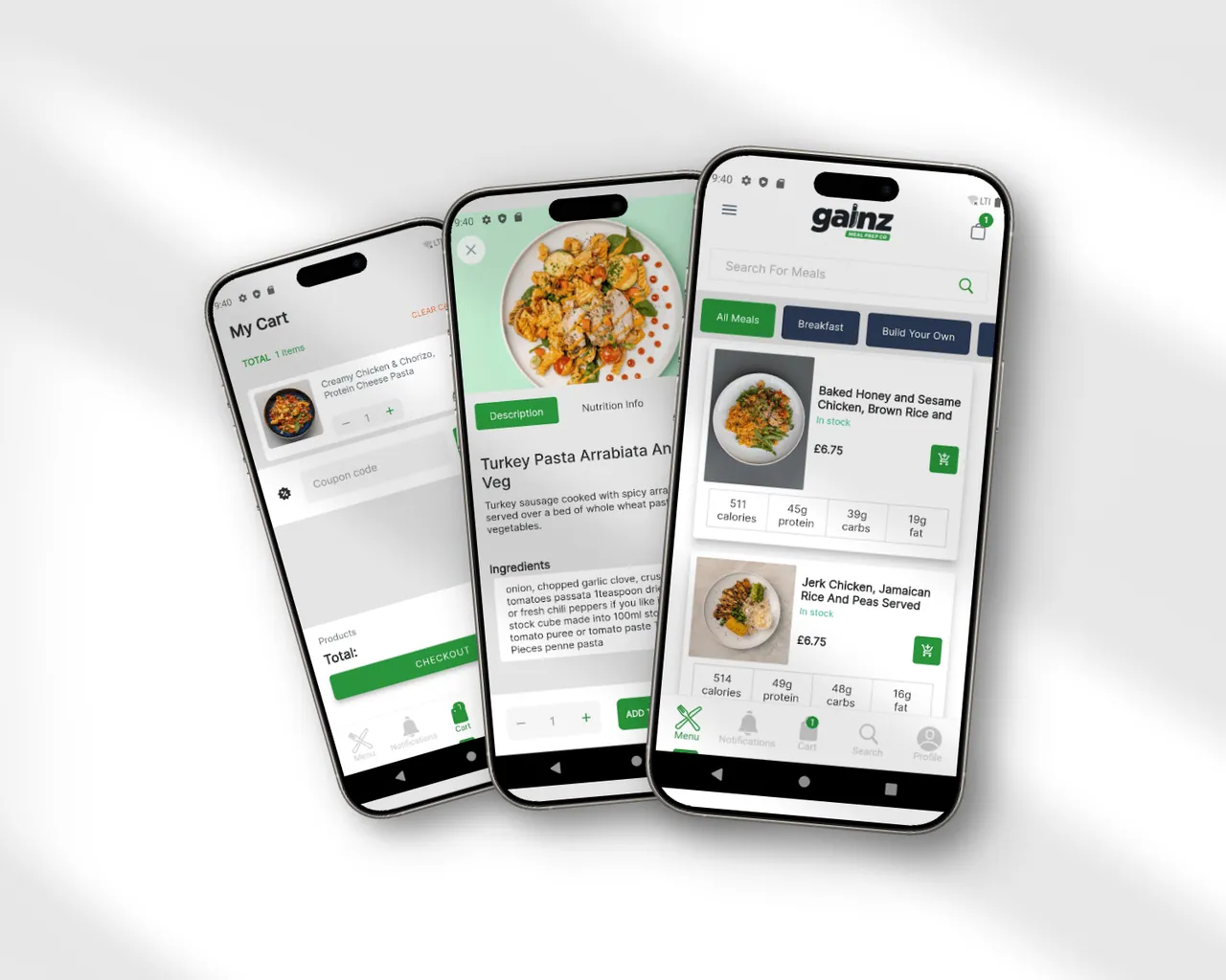 Happy Meal Prep ordering and checkout