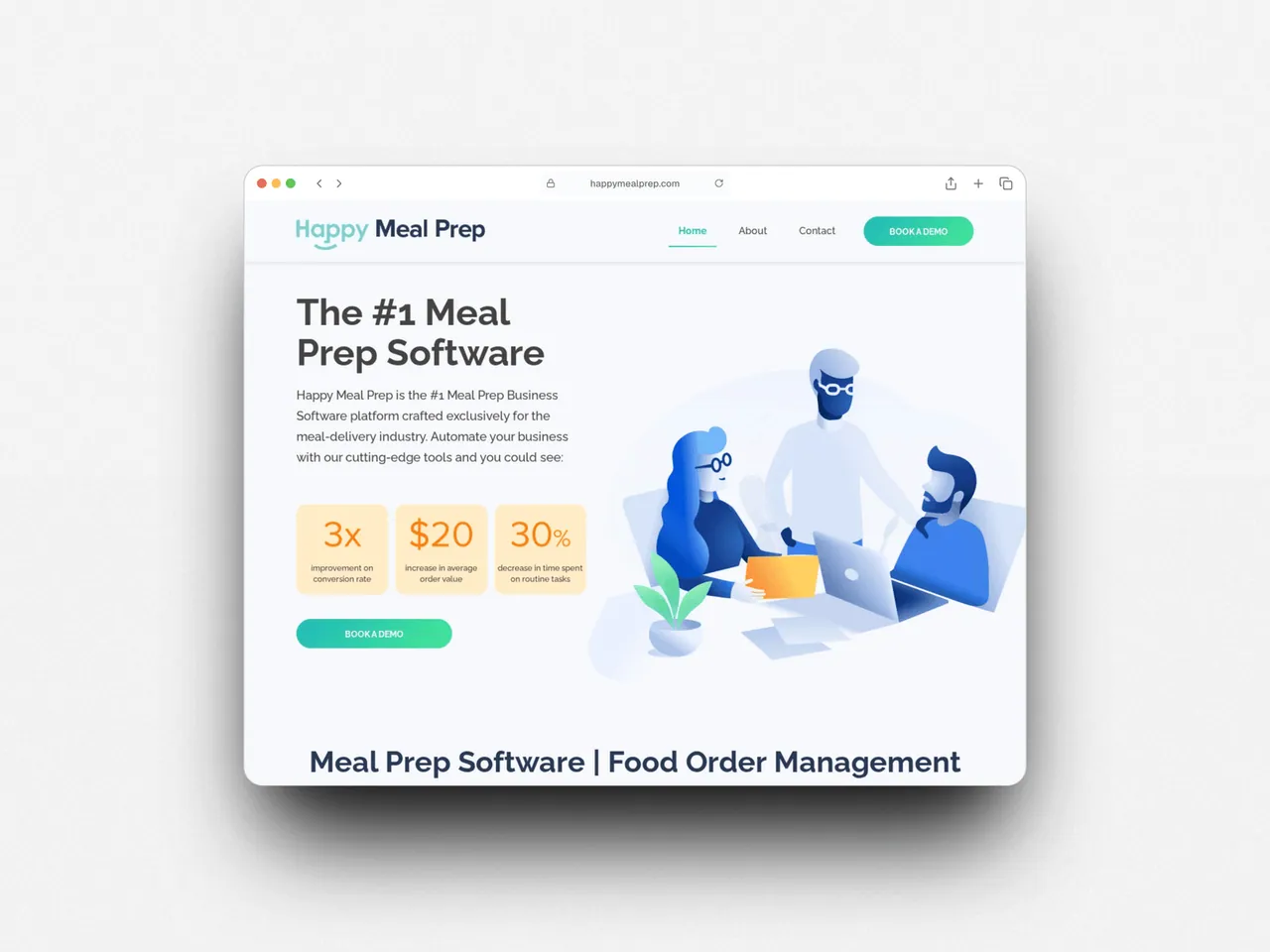 Happy Meal Prep — original portfolio presentation